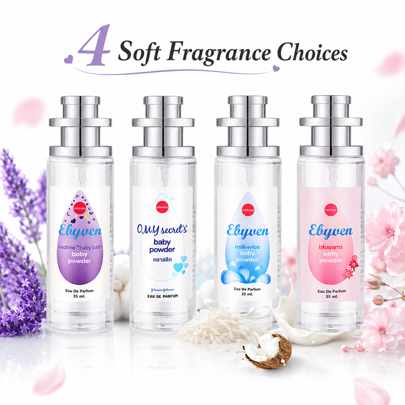 Perfume Lavender Fragrance - 2개입 35ml 여성용 베이비 파우더 향수,